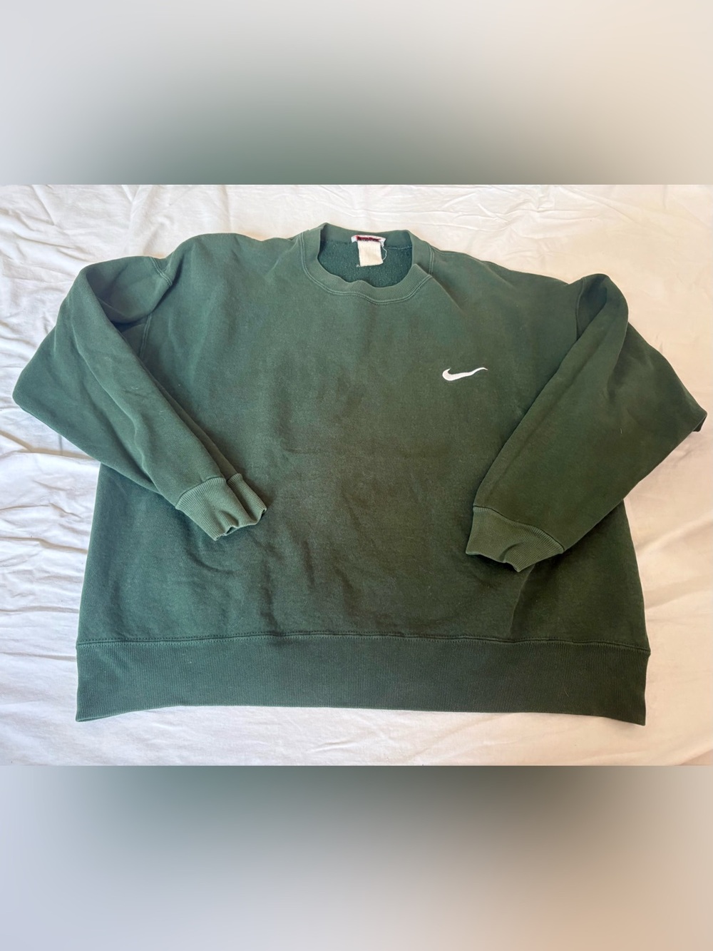 Vintage Nike Men's Green Crewneck